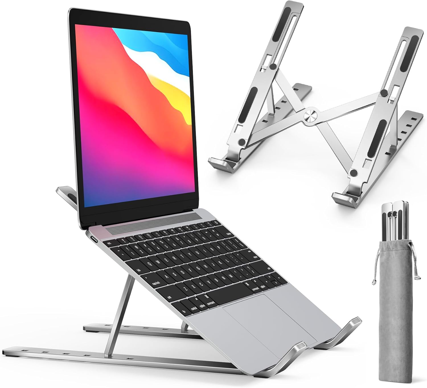 Ergonomic Aluminum Laptop Riser